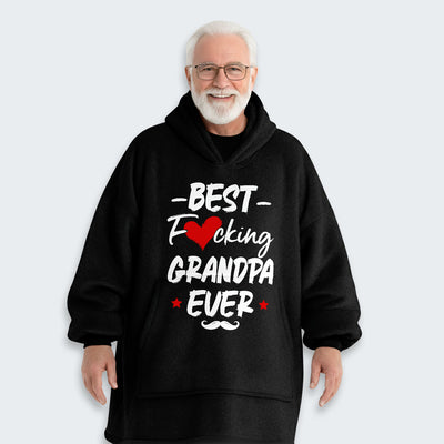 Best Grandpa Ever Hoodie Blanket 420126