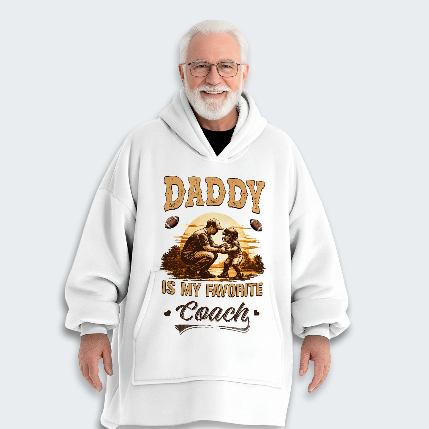 Daddy is my favorite coach. Hoodie Blanket 540126