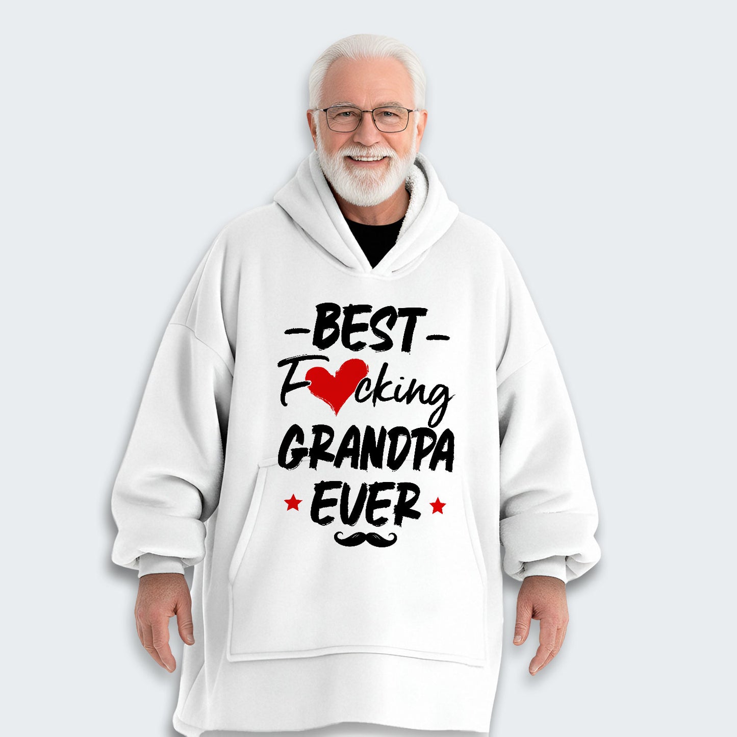 Best Grandpa Ever Hoodie Blanket 420126