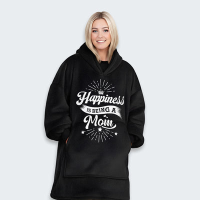 Happiness Is Being A Mom Hoodie Blanket 380126