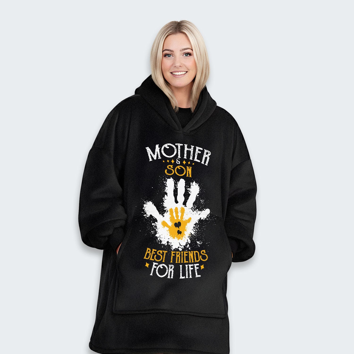 Mother & Son Best Friends For Life Hoodie Blanket 200126