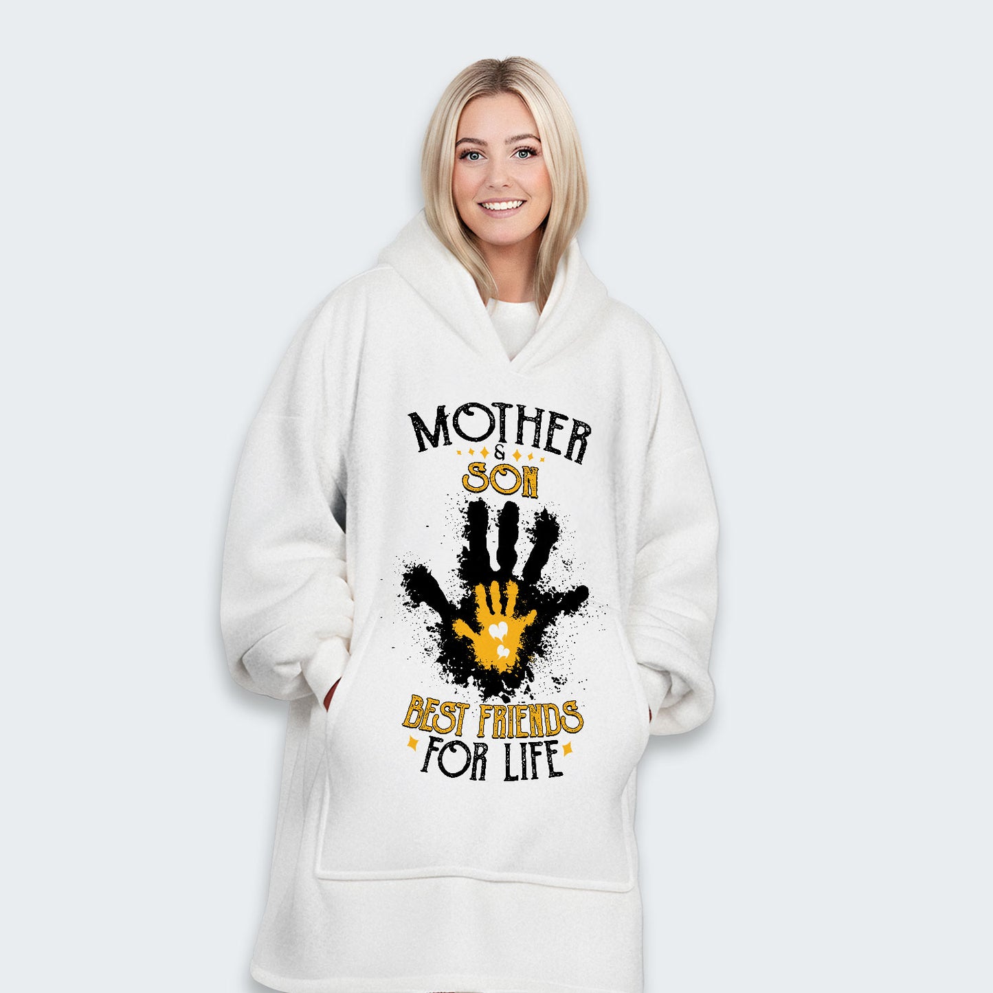 Mother & Son Best Friends For Life Hoodie Blanket 200126