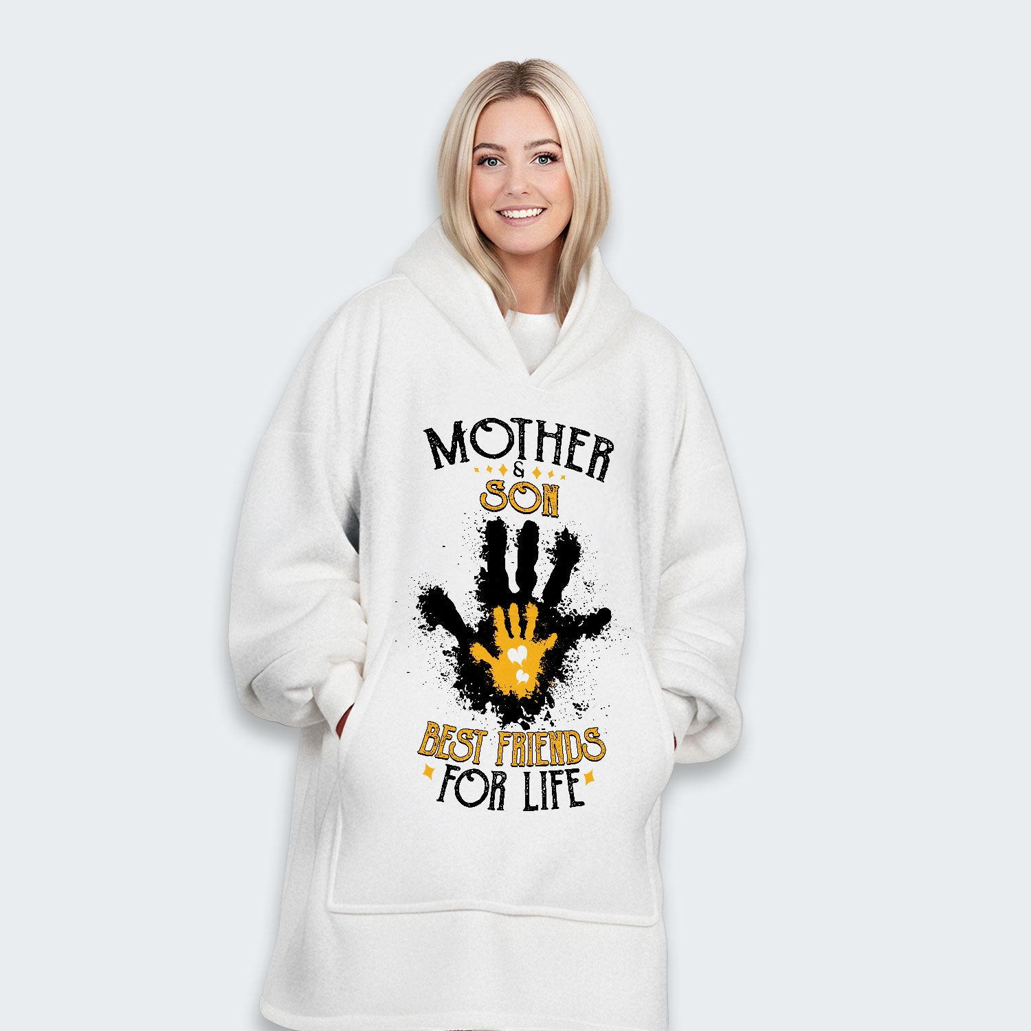 Mother & Son Best Friends For Life Hoodie Blanket 200126