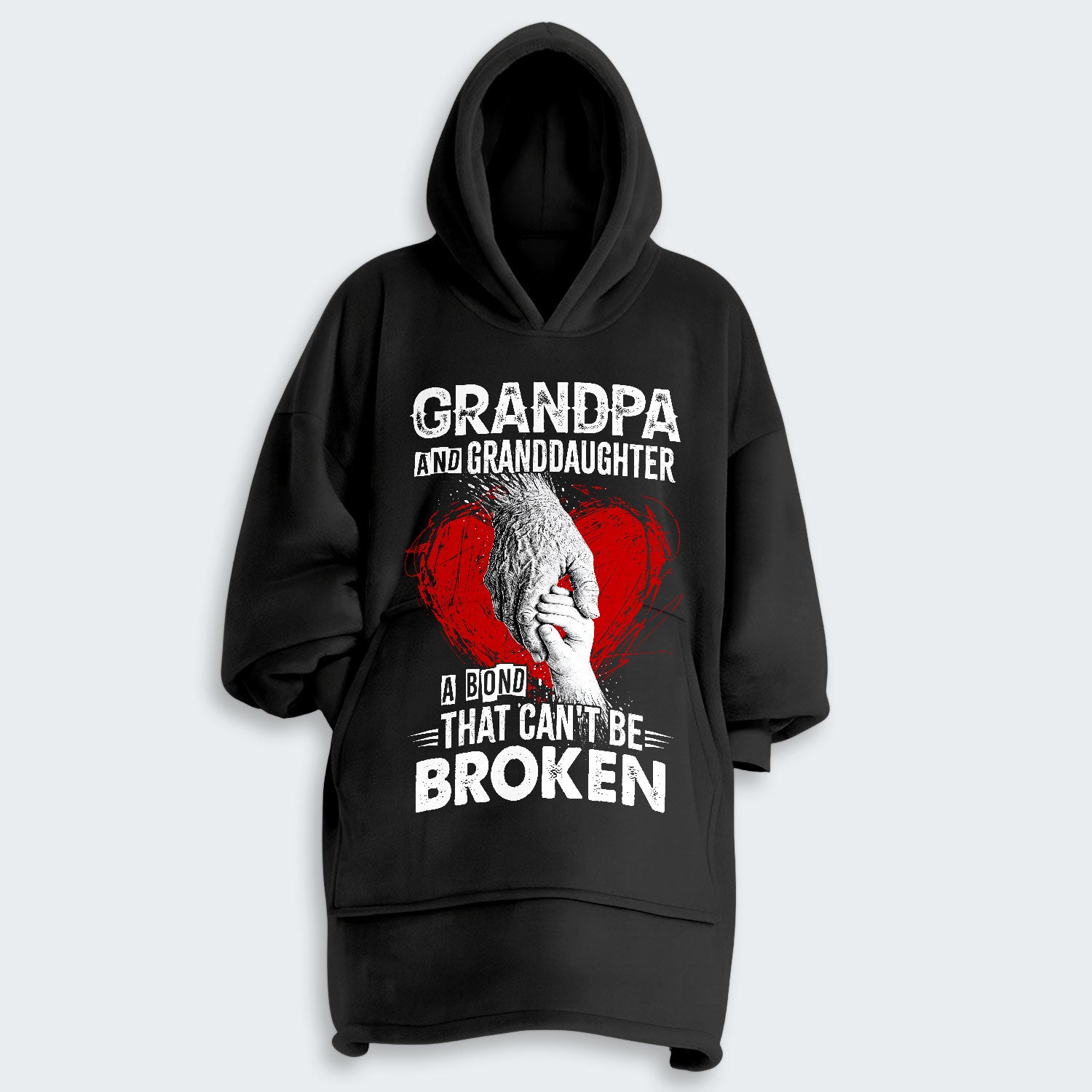 Grandpa And Granddaughter A Bond That can't Be Broken Hoodie Blanket 240126
