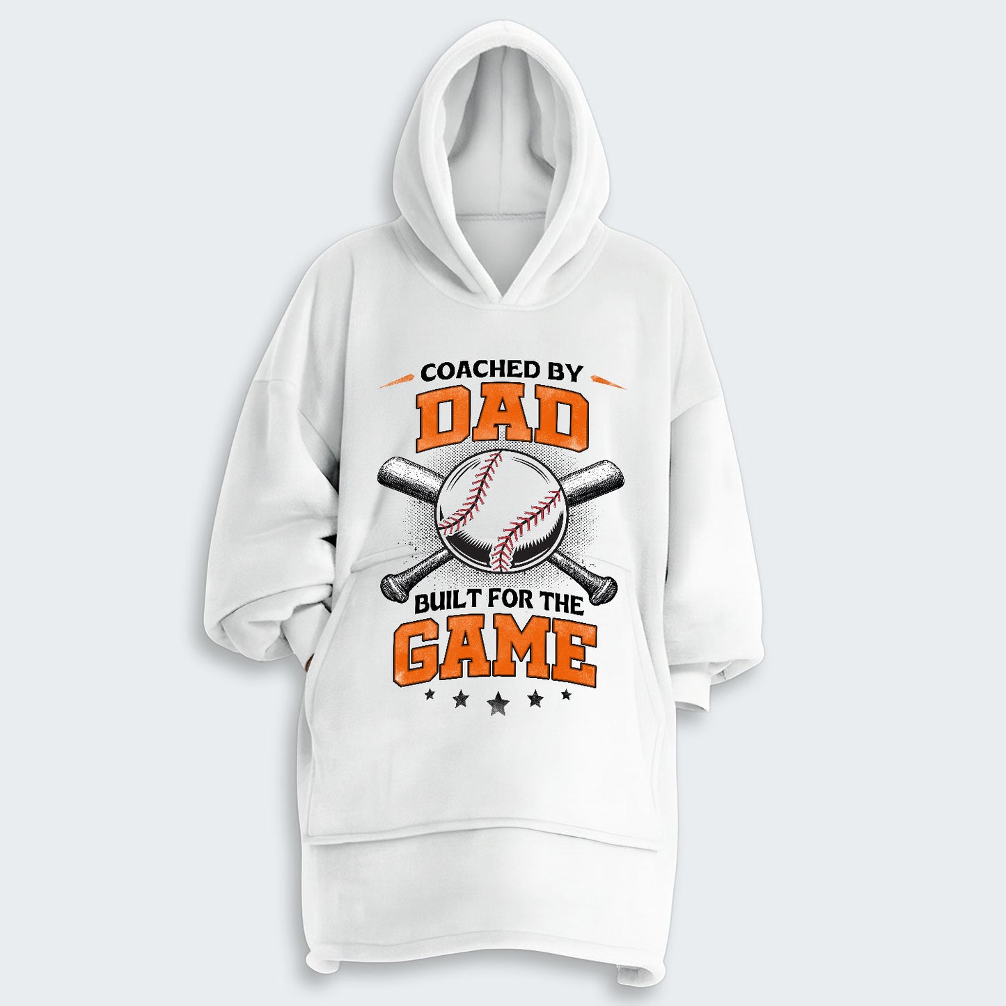 Coached by Dad. Built for the game. Hoodie Blanket 490126