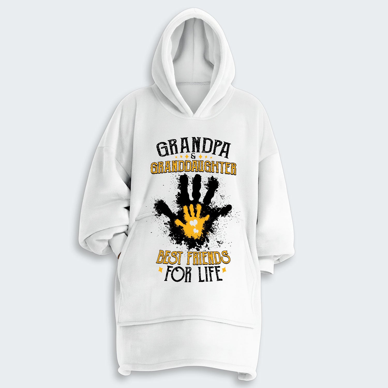 Grandpa & Granddaughter Best Friends For Life Hoodie Blanket 020126