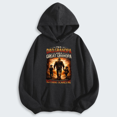 I'm A Dad Grandpa A Great Grandpa Nothing Scares Me Hoodie 300126