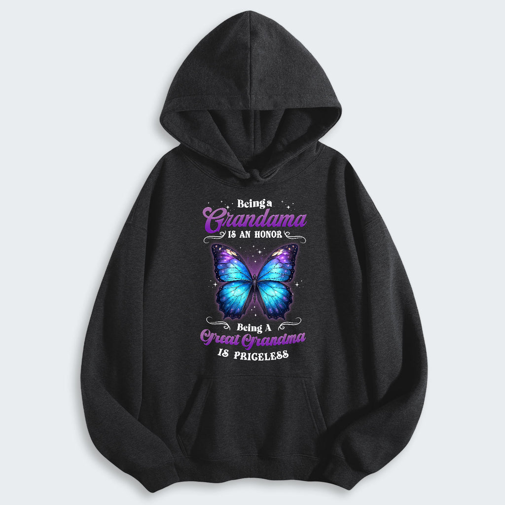 Being A Grandma Is An Honor Being A Great Grandma Is Priceless Hoodie 090126