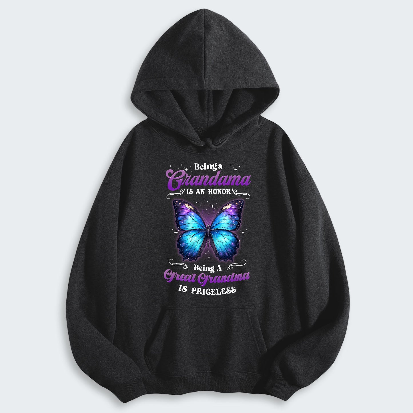 Being A Grandma Is An Honor Being A Great Grandma Is Priceless Hoodie 090126