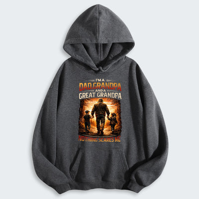 I'm A Dad Grandpa A Great Grandpa Nothing Scares Me Hoodie 300126
