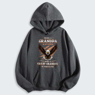 Being A Grandpa Is An Honor Being A Great Grandpa Is Priceless  Hoodie 270126