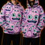Crosfil House Pets Hoodie — Pastel Goth Monster Cat All-Over Print