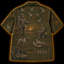 Crosfil Last Light Hawaiian Shirt — Bigfoot Hunt Olive Toile Print