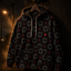 Crosfil Little Omens Hoodie — Mothman & Red Moon All-Over Print