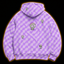 Crosfil Motion Sickness Hoodie — Pastel Alien Optical Illusion Print