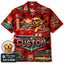 Custom Dog & Text Route 66 Hawaiian Shirt — Personalized Classic Car Vintage Diner Aloha