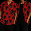 Crosfil Omen Hawaiian Shirt — Red Mothman Scratchboard Print