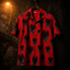 Crosfil Omen Hawaiian Shirt — Red Mothman Scratchboard Print