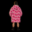 Pink Skull Cherries Unisex Hoodie Blanket — Skull Cherry Print