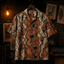 Crosfil Pressure Hawaiian Shirt — Psychedelic Screaming Faces Print