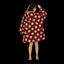 Red Skulls Unisex Hoodie Blanket — Cartoon Skull Toss Print