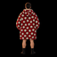 Red Skulls Unisex Hoodie Blanket — Cartoon Skull Toss Print