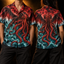 Red Tide Hawaiian Shirt — Crimson Sea God Print