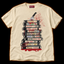 Rental Return ivory T-shirt — vintage vhs tape stack horror print