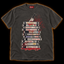 Rental Return pepper T-shirt — vintage vhs tape stack horror print