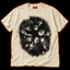 Rude Awakening ivory T-shirt — horror icons engraved scratchboard print