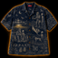Crosfil Second Cup Hawaiian Shirt — Bigfoot & Alien Toile Print