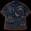 Crosfil Second Cup Hawaiian Shirt — Bigfoot & Alien Toile Print