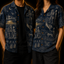 Crosfil Second Cup Hawaiian Shirt — Bigfoot & Alien Toile Print