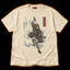 Shinobi Mask ivory T-shirt — masked ninja ukiyo-e woodblock print