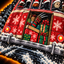 Close-up of the Slay Ride hoodie — the back of the Christmas van with presents and a waving glove