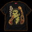 Smoke Break black T-shirt — tattooed Frankenstein monster smoking, vintage tattoo flash print