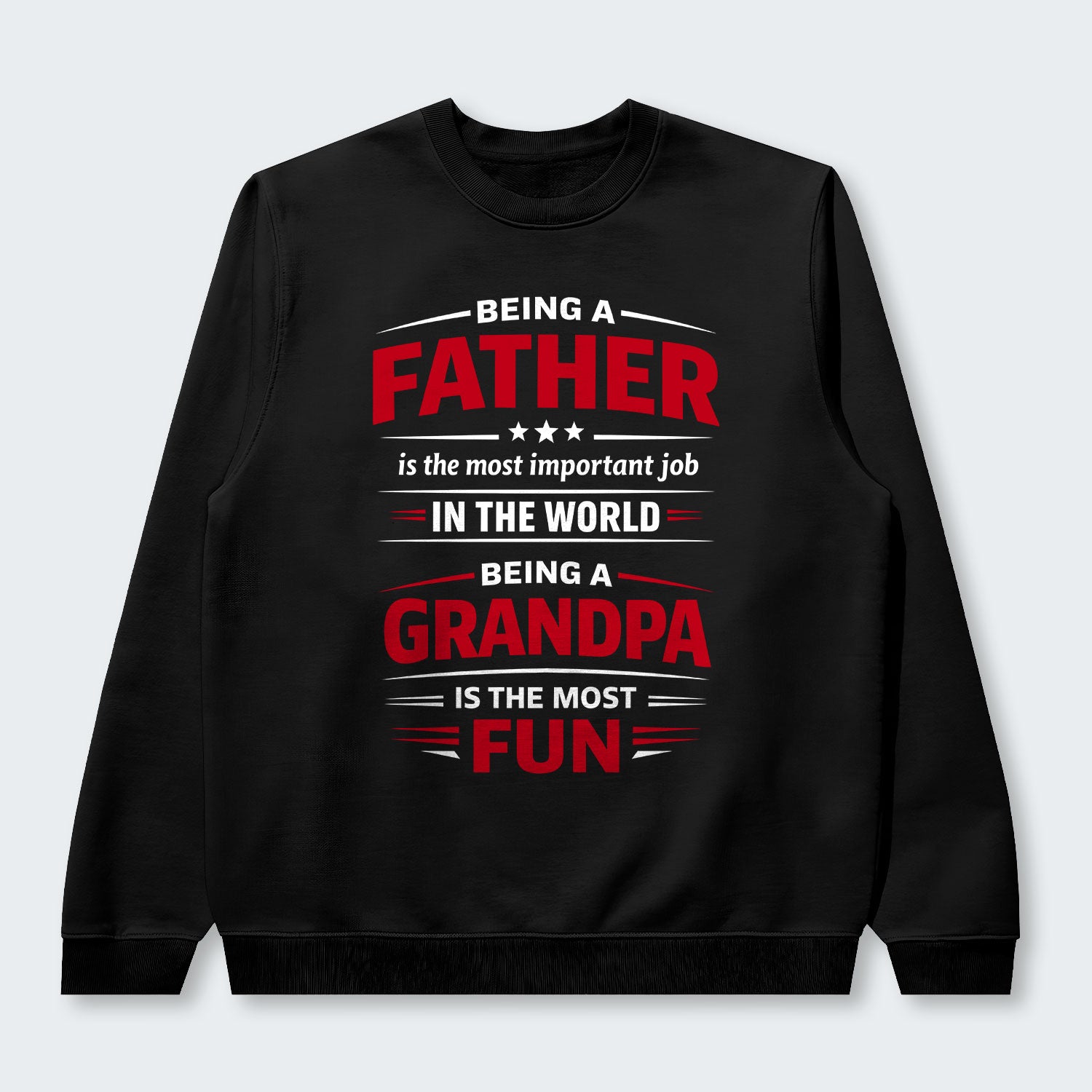 Being A Father Is The Most Important Job In The World Sweater 260126