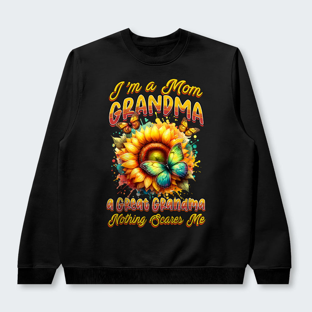 I'm A Mom Grandma A Great Grandma Nothing Scares Me Swearter