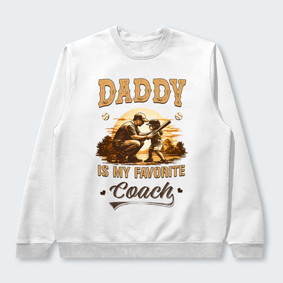 Daddy is my favorite coach. Sweater 530126