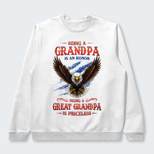 Being A Grandpa Is An Honor Being A Great Grandpa Is Priceless  Sweater 270126