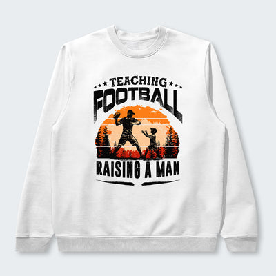Teaching football. Raising a man. Sweater 520126
