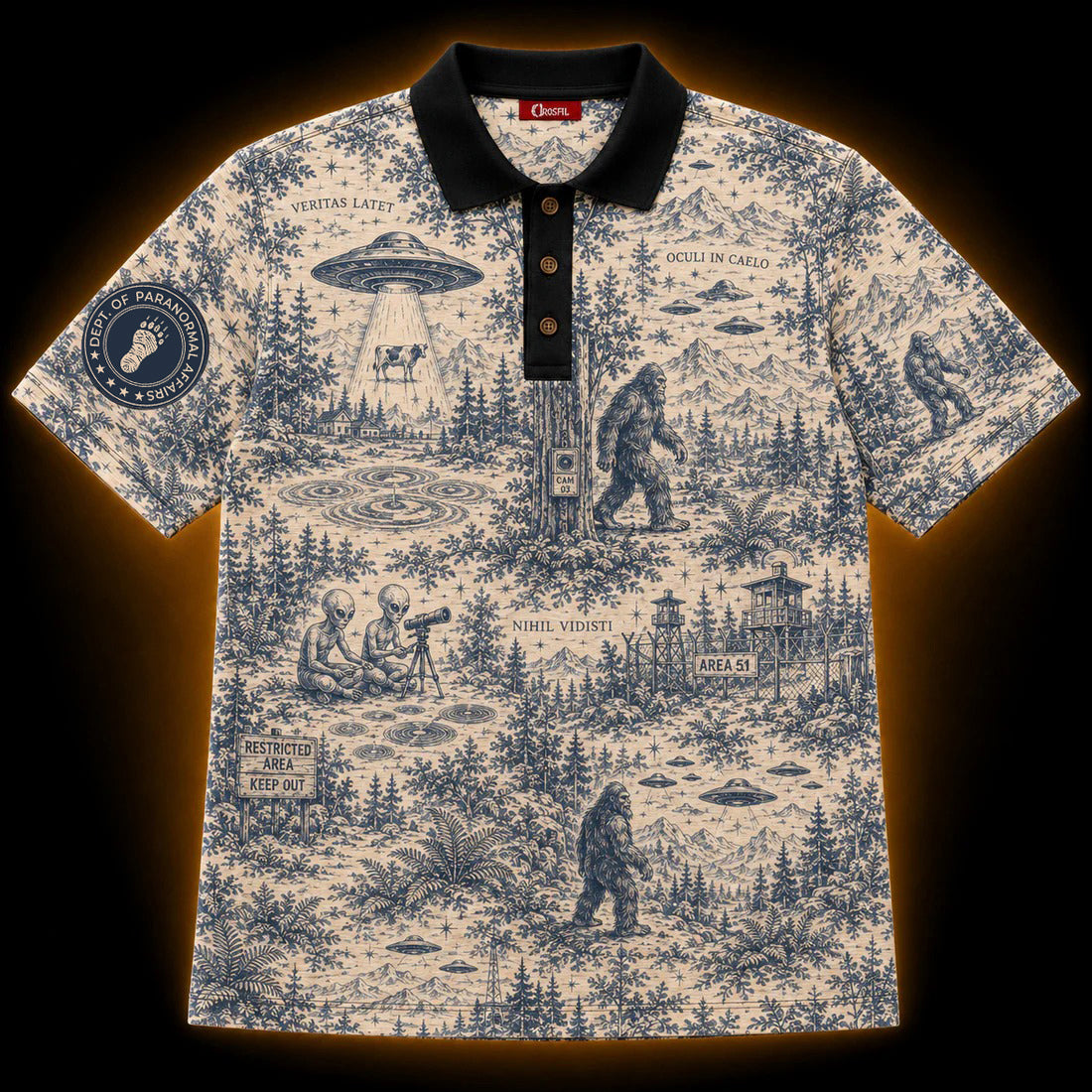 Veritas Latet — Paranormal Toile Polo Shirt