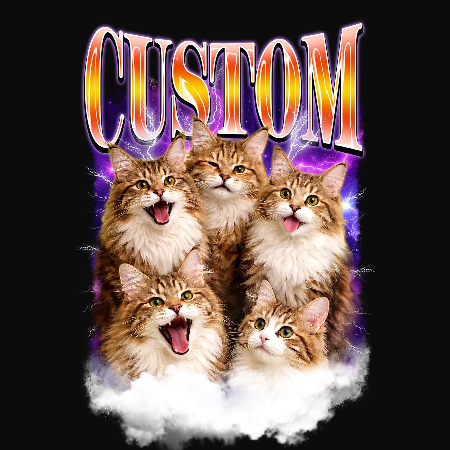 Custom Cat T-Shirt – Personalized Pet Tee - 130226