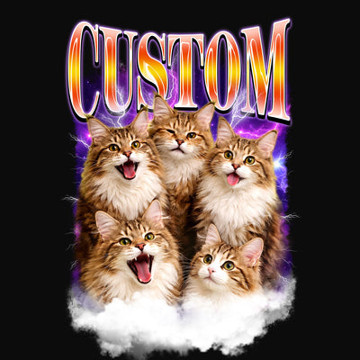 Custom Cat T-Shirt – Personalized Pet Tee - 130226