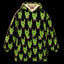 Zombie Rock Hands Unisex Hoodie Blanket — Undead Horns Print