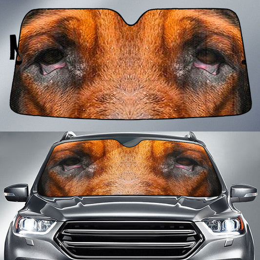 Bloodhound Eyes Car Sun Shade 94