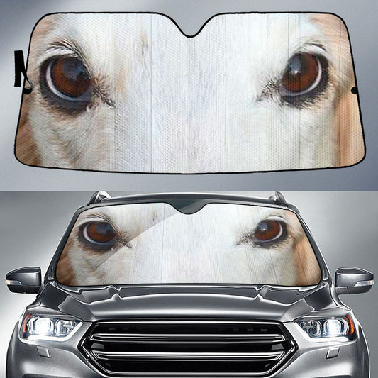 Borzoi Eyes Car Sun Shade 94