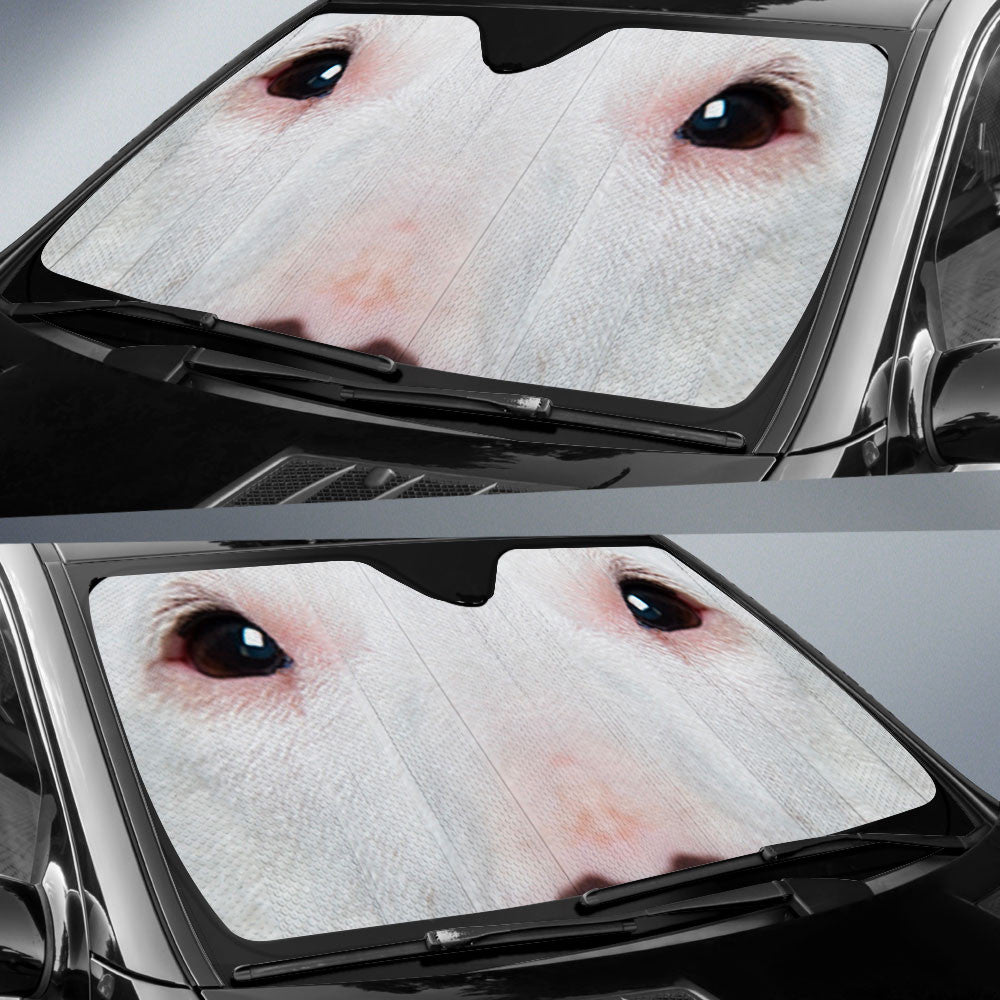 Bull Terrier Eyes Car Sun Shade 94