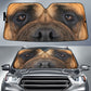 Bullmastiff Eyes Car Sun Shade 94