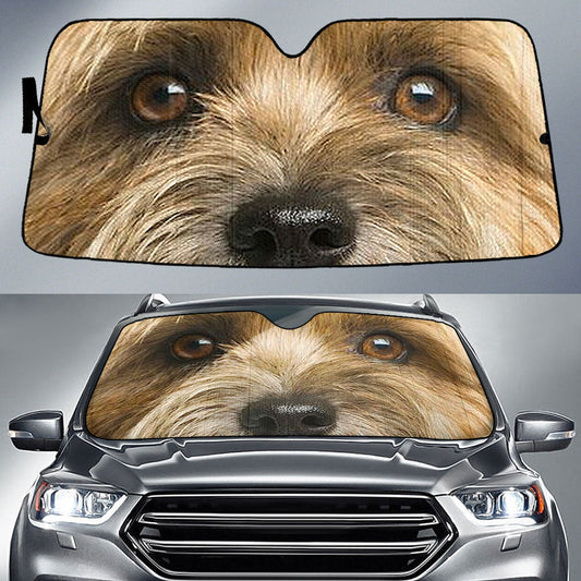 Cairn Terrier Eyes Car Sun Shade 94
